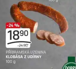 Flop PŘÍBRAMSKÁ UZENINA KLOBÁSA Z UDÍRNY nabídka