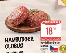 Globus Hovězí hamburger Globus nabídka