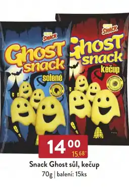 Qanto Snack Ghost sůl, kečup nabídka