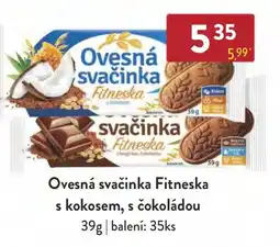 Qanto Ovesná svačinka Fitneska s kokosem, s čokoládou nabídka