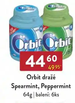Qanto Orbit dražé Spearmint, Peppermint nabídka