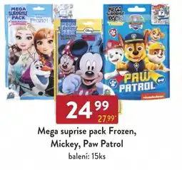 Qanto Mega suprise pack Frozen, Mickey, Paw Patrol nabídka