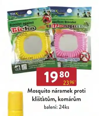 Qanto Mosquito náramek proti klíšťatům, komárům nabídka