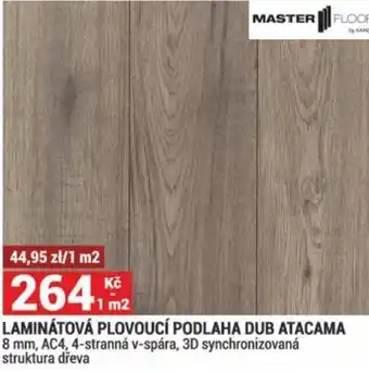Merkury Market LAMINÁTOVÁ PLOVOUCÍ PODLAHA DUB ATACAMA nabídka
