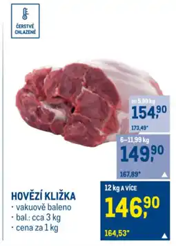 Makro HOVĚZÍ KLIŽKA nabídka