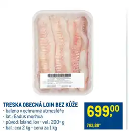 Makro TRESKA OBECNÁ LOIN BEZ KŮŽE nabídka