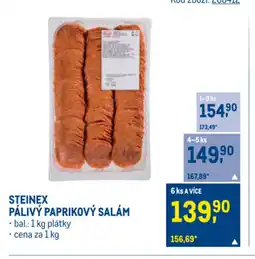 Makro STEINEX PÁLIVÝ PAPRIKOVÝ SALÁM nabídka
