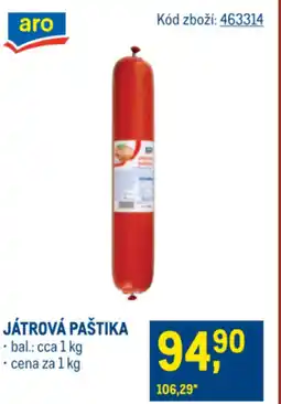 Makro JÁTROVÁ PAŠTIKA nabídka