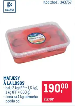 Makro MATJESY À LA LOSOS nabídka