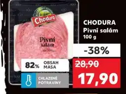 Kaufland CHODURA Pivní salám 100 g nabídka