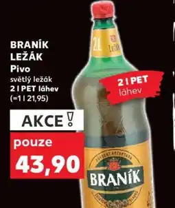 Kaufland BRANÍK LEŽÁK Pivo nabídka