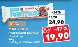 Kaufland MAX SPORT Proteinová tyčinka nabídka