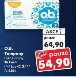 Kaufland O.B. Tampony nabídka