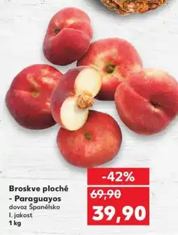 Kaufland Broskve ploché - Paraguayos nabídka