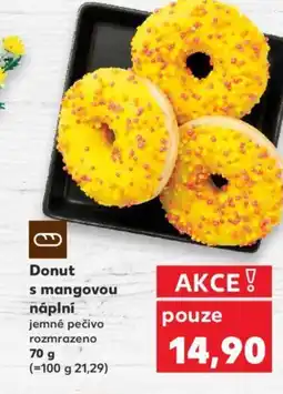 Kaufland Donut s mangovou náplní nabídka