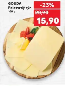 Kaufland GOUDA Polotvrdý sýr 100 g nabídka