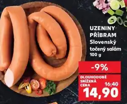 Kaufland UZENINY PŘÍBRAM Slovenský točený salám 100 g nabídka