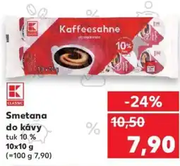 Kaufland Smetana do kávy nabídka