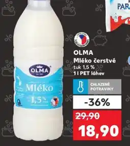 Kaufland OLMA Mléko čerstvé nabídka