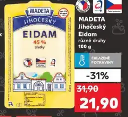 Kaufland MADETA Jihočeský Eidam nabídka