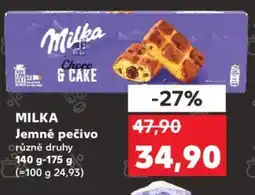 Kaufland MILKA Jemné pečivo nabídka