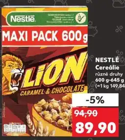 Kaufland NESTLÉ Cereálie nabídka