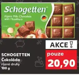 Kaufland SCHOGETTEN Čokoláda nabídka
