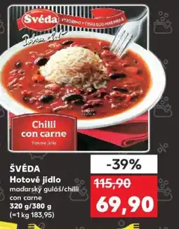 Kaufland ŠVÉDA Hotové jídlo nabídka
