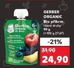 Kaufland GERBER ORGANIC Bio příkrm nabídka