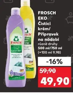 Kaufland FROSCH EKO Čisticí krém/ Přípravek na nádobí nabídka