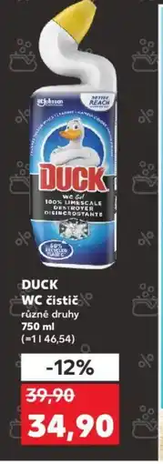 Kaufland DUCK WC čistič 750 ml nabídka