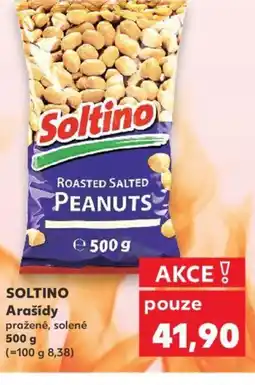 Kaufland SOLTINO Arašidy pražené, solené 500 g nabídka