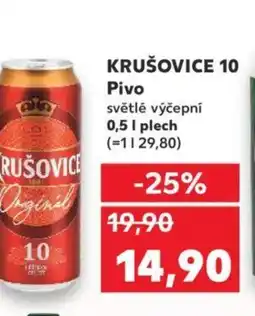 Kaufland KRUŠOVICE 10 Pivo nabídka