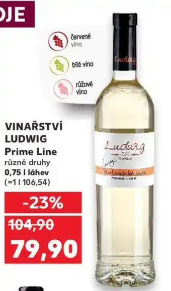 Kaufland VINAŘSTVÍ LUDWIG Prime Line nabídka