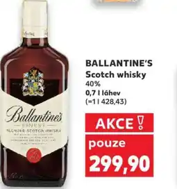 Kaufland BALLANTINE'S Scotch whisky nabídka
