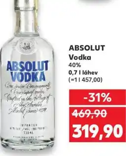 Kaufland ABSOLUT Vodka nabídka