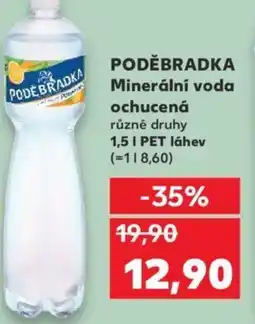 Kaufland PODĚBRADKA Minerální voda ochucená nabídka