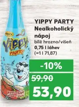 Kaufland YIPPY PARTY Nealkoholický nápoj nabídka