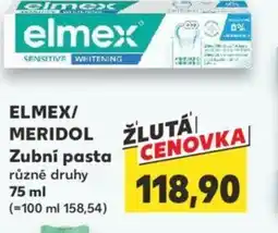 Kaufland ELMEX/ MERIDOL Zubní pasta nabídka