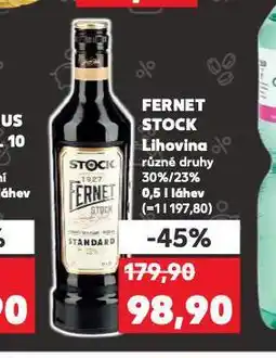 Kaufland Fernet stock nabídka