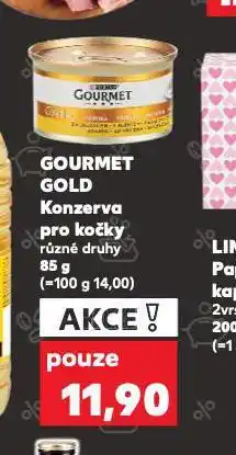Kaufland Gourmet gold konzerva pro kočky nabídka