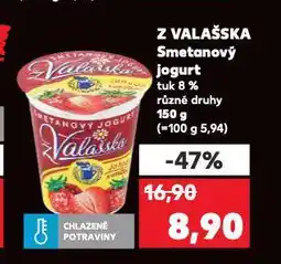 Kaufland Z valašska smetanový jogurt nabídka