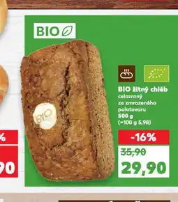 Kaufland Bio žitný chléb nabídka