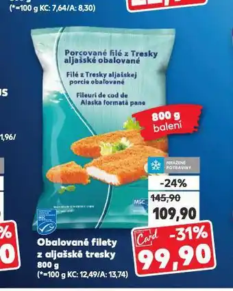 Kaufland Obalované filety z aljašské tresky nabídka