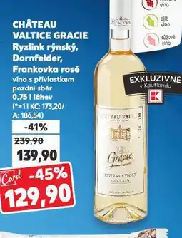 Kaufland Chateau valtice gracie dornfelder nabídka