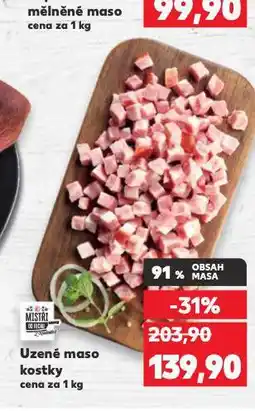 Kaufland Uzené maso kostky nabídka