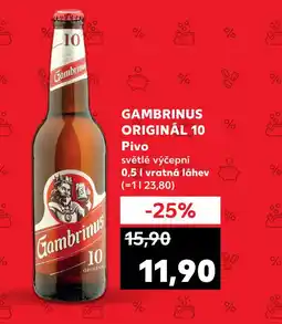 GAMBRINUS ORIGINÁL 10 Pivo