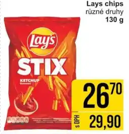 Jip Lays chips různé druhy nabídka