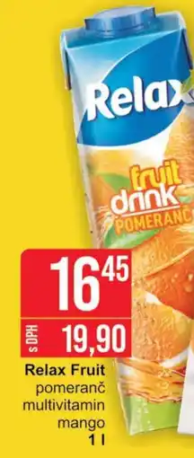 Jip Relax Fruit pomeranč multivitamin mango 1L nabídka