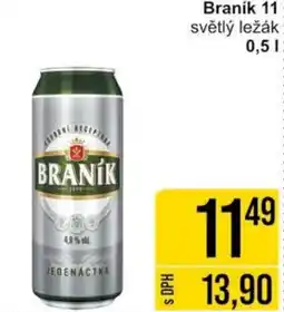 Jip Braník 11 světlý ležák 0.5L nabídka